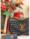 (LIKE NEW) LOUIS VUITTON NEW WAVE CHAIN PM SHOULDER BAG IN BLACK COLOUR FULL SET