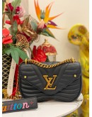 (LIKE NEW) LOUIS VUITTON NEW WAVE CHAIN PM SHOULDER BAG IN BLACK COLOUR FULL SET