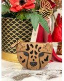 (UNUSED) KATE SPADE LEOPARD 3D COIN PURSE FULL SET