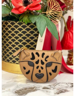 (UNUSED) KATE SPADE LEOPARD 3D COIN PURSE FULL SET