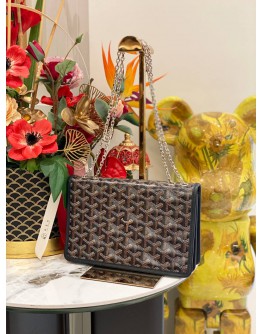(LIKE NEW) 2023 GOYARD ALEXANDRE III BAG IN DARK BLUE BLACK GOYARDINE SLING BAG SHW FULL SET