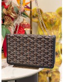 (LIKE NEW) 2023 GOYARD ALEXANDRE III BAG IN DARK BLUE BLACK GOYARDINE SLING BAG SHW FULL SET
