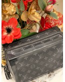 2023 LOUIS VUITTON SOFT TRUNK CROSSBODY BAG IN BLACK MONOGRAM ECLIPSE CANVAS AND COWHIDE LEATHER