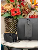 LOUIS VUITTON CITY KEEPALL IN BLACK AEROGRAM CALF LEATHER 