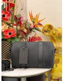 LOUIS VUITTON CITY KEEPALL IN BLACK AEROGRAM CALF LEATHER 