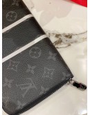 (LIKE NEW) LOUIS VUITTON MONOGRAM ECLIPSE FRAGMENT ZIPPY ORGANIZER WALLET