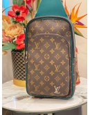 (LIKE NEW) 2024 LOUIS VUITTON AVENUE SLING-BAG IN BORNEO GREEN FULL SET