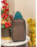 (LIKE NEW) 2024 LOUIS VUITTON AVENUE SLING-BAG IN BORNEO GREEN FULL SET
