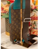 (LIKE NEW) 2024 LOUIS VUITTON AVENUE SLING-BAG IN BORNEO GREEN FULL SET