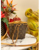 (LIKE NEW) LOUIS VUITTON NANO NOE BROWN MONOGRAM CANVAS CROSSBODY BAG