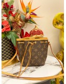 (LIKE NEW) LOUIS VUITTON NANO NOE BROWN MONOGRAM CANVAS CROSSBODY BAG
