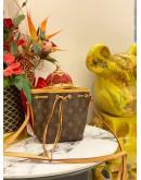 (LIKE NEW) LOUIS VUITTON NANO NOE BROWN MONOGRAM CANVAS CROSSBODY BAG
