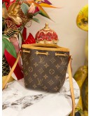 (LIKE NEW) LOUIS VUITTON NANO NOE BROWN MONOGRAM CANVAS CROSSBODY BAG