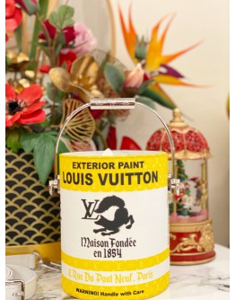 (LIKE NEW) LOUIS VUITTON PAINT CAN BAG MONOGRAM CANVAS AND LEATHER 