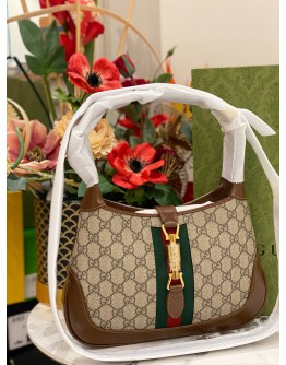 (BRAND NEW) GUCCI JACKIE 1961 SMALL WEBBING SHOULDER BAG -FULL SET- 