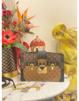 (LIKE NEW) MICROCHIP LOUIS VUITTON TRUNK CLUTCH -FULL SET- 