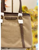 (BRAND NEW) PRADA LOGO JACQUARD RIBBON TOTE BAG 