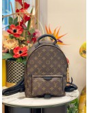 2019 LOUIS VUITTON PALM SPRINGS PM BACKPACK IN BROWN MONOGRAM CANVAS -FULL SET-
