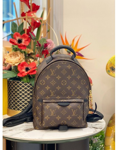 2019 LOUIS VUITTON PALM SPRINGS PM BACKPACK IN BROWN MONOGRAM CANVAS -FULL SET-