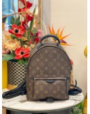 2019 LOUIS VUITTON PALM SPRINGS PM BACKPACK IN BROWN MONOGRAM CANVAS -FULL SET-