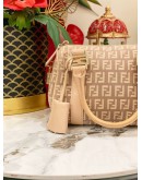 FENDI ZUCCHINO CANVAS BOSTON HANDLE BAG 