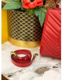 (LIKE NEW) GUCCI RED QUILTED MARMONT TOTE BAG