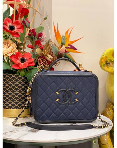 CHANEL CC FILIGREE VANITY CASE BAG