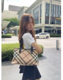 BURBERRY NOVA CHECK CANVAS SHOULDER BAG