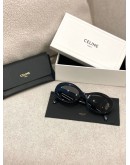 2024 CELINE TRIIMPHE 01 SUNGLASSES IN ACETATE IN BLACK FULL SET