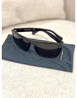 DOLCE & GABBANA BLACK SUNGLASSES FULL SET