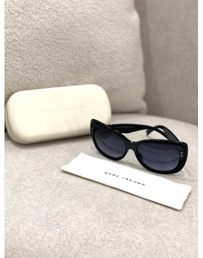 MARC JACOBS CLASSIC DARK BLUE GRADIENT BLACK FRAME SUNGLASS