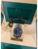 2022 ROLEX DATEJUST 36 REF 126234 BLUE DIAL 36MM AUTOMATIC WATCH FULL SET