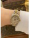 2002 ROLEX LADY DATEJUST REF 69173 HALF 18K 750 YELLOW GOLD DIAMOND BEZEL 26MM AUTOMATIC WATCH