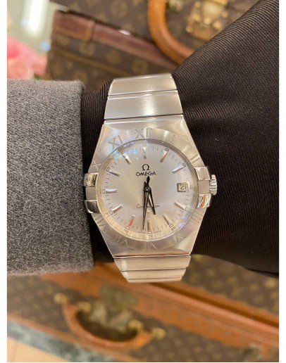 2018 OMEGA CONSTELLATION SILVER DIAL 38MM QUARTZ WATCH