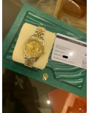 2002 ROLEX LADY DATEJUST 26 REF 69173 18K 750 YELLOW GOLD DIAMOND DIAL 26MM AUTOMATIC WATCH