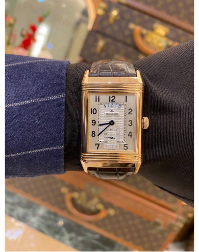 2018 JAEGER-LECOULTRE GRANDE REVERSO 976 18K 750 ROSE GOLD REF Q3742521 48.5MM x 30MM MANUAL WINDING WATCH