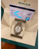 2004 ROLEX DATEJUST REF 78273 HALF 18K 750 YELLOW GOLD IVORY WHITE DIAL 31MM AUTOMATIC WATCH