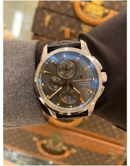 2016 MAURICE LACROIX PONTOS CHRONOGRAPH REF PT6388 GREY DIAL 43MM AUTOMATIC WATCH FULL SET