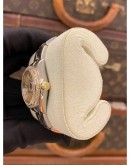 2003 ROLEX LADY DATEJUST DIAMOND BEZEL HALF 18K 750 YELLOW GOLD REF 79163 26MM AUTOMATIC WATCH