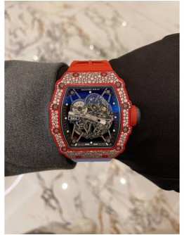 (LIKE NEW) 2025 RICHARD MILLE RM35-02 RAFAEL NADAL WITH SNOWFLAKE DIAMOND 49.94MM x 44.5MM AUTOMATIC WATCH -FULL SET-