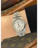 2003 ROLEX LADY DATEJUST REF 69173 WHITE NUMERALS DIAL 26MM AUTOMATIC WATCH