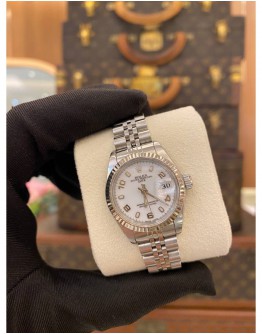 2003 ROLEX LADY DATEJUST REF 69173 WHITE NUMERALS DIAL 26MM AUTOMATIC WATCH
