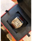 (LIKE NEW) 2016 CARTIER SANTOS 100 XL WHITE DIAL 38MM x 51MM AUTOMATIC WATCH