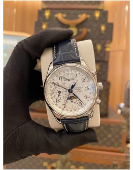 (LIKE NEW) 2018 LONGINES MASTER COLLECTION CHRONOGRAPH REF L2.773.4.78.3 42MM AUTOMATIC WATCH FULL SET