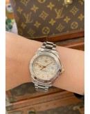 (UNUSED) 2021 TAG HEUER AQUARACER DIAMOND DIAL REF WBD2320 32MM AUTOMATIC WATCH FULL SET