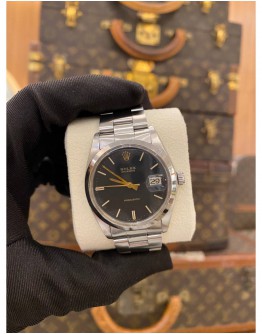 ROLEX OYSTERDATE PRECISION REF 6694 BLACK DIAL 34MM MANUAL WINDING WATCH FULL SET
