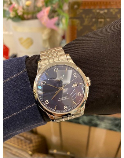 (BRAND NEW) 2024 LONGINES RECORD CHRONOMETER REF L2.820.4.96.6 BLUE DIAL 38.5MM AUTOMATIC WATCH FULL SET
