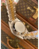 2003 ROLEX LADY DATEJUST REF 69173 JUBILEE DIAMOND DIAL HALF 18K 750 YELLOW GOLD 26MM AUTOMATIC WATCH