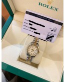 2003 ROLEX LADY DATEJUST REF 69173 JUBILEE DIAMOND DIAL HALF 18K 750 YELLOW GOLD 26MM AUTOMATIC WATCH