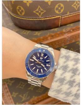 (BRAND NEW) 2020 TAG HEUER AQUARACER LADY REF WAY131S BLUE MOTHER OF PEARL DIAL 35MM QUARTZ WATCH FULL SET